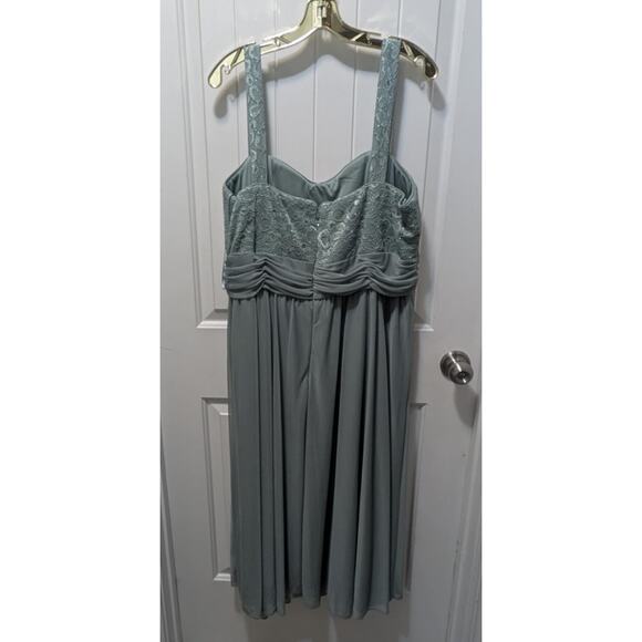 R&M Richards Womens 2 Piece Mother of the Bride Dress Light Green Formal Sz. 20W - Picture 4 of 12